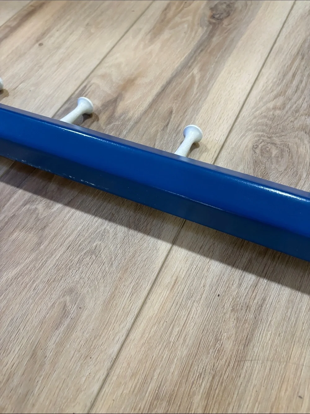 Oversized Blue Pencil with Pink Eraser Wall Hooks